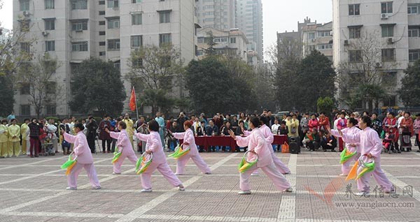 武術(shù)進(jìn)社區(qū)，太極展風(fēng)采