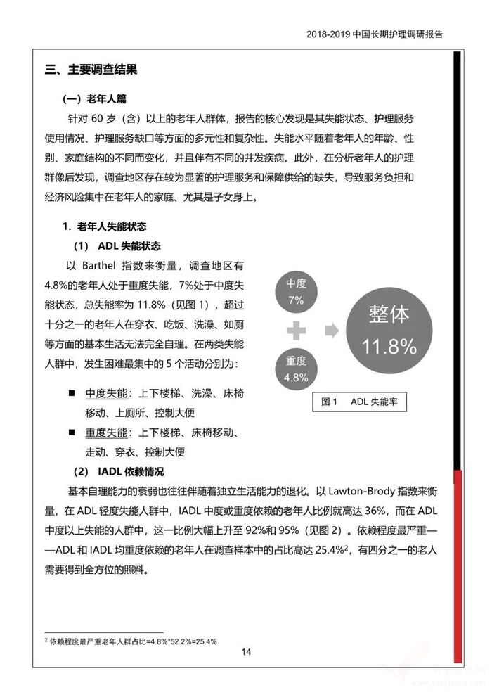 《2018-2019中國長期護理調(diào)研報告》多部門聯(lián)合發(fā)布！