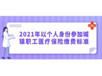 重慶人社公布了2021年以個(gè)人參加城鎮(zhèn)職工醫(yī)療保險(xiǎn)繳費(fèi)標(biāo)準(zhǔn)