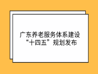 廣東養(yǎng)老服務(wù)體系建設(shè)“十四五”規(guī)劃發(fā)布