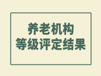 關于2021年度景德鎮(zhèn)市養(yǎng)老機構等級評定結果的公示