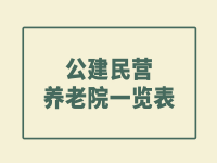 金安區(qū)公建民營(yíng)養(yǎng)老院一覽表