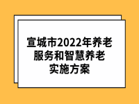 宣城市2022年養(yǎng)老服務(wù)和智慧養(yǎng)老實施方案 宣民養(yǎng)〔 2022〕 16 號