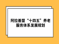 阿拉善盟“十四五”養(yǎng)老服務(wù)體系發(fā)展規(guī)劃