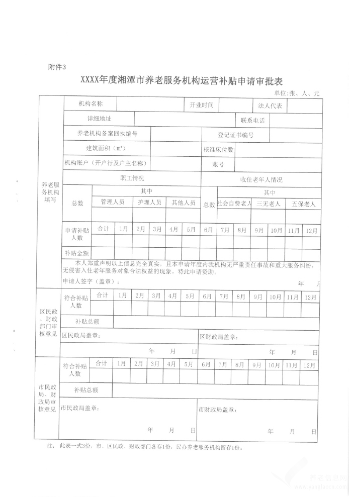 湘潭市城區(qū)養(yǎng)老機構(gòu)補貼管理辦法