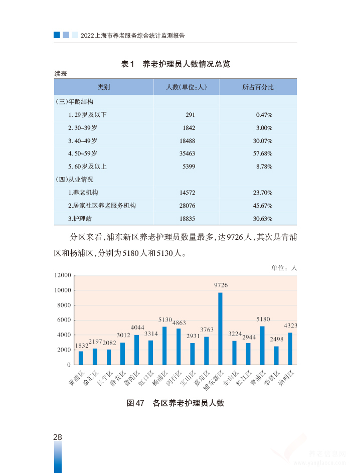 2022年上海市養(yǎng)老服務綜合統計監(jiān)測報告